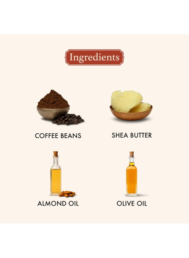 Old School Rituals Artisan-Crafted Coffee Bean Body Butter | Antioxidant-Rich Moisturizer for Smooth, Youthful Skin | Deeply Hydrates & Revitalizes Skin Texture | Perfect for Winter & Very Dry Skin | Infused with Natural Coffee Bean Extracts | 200g - Image 3